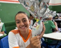 Prefeitura realiza distribuição de 1.000 ovos de Páscoa em toda a rede de ensino