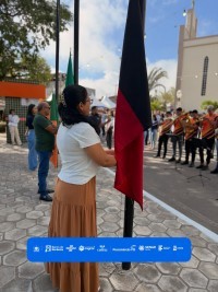 Hasteamento das bandeiras dar início a programação da Rota Cultural Caminhos do Frio